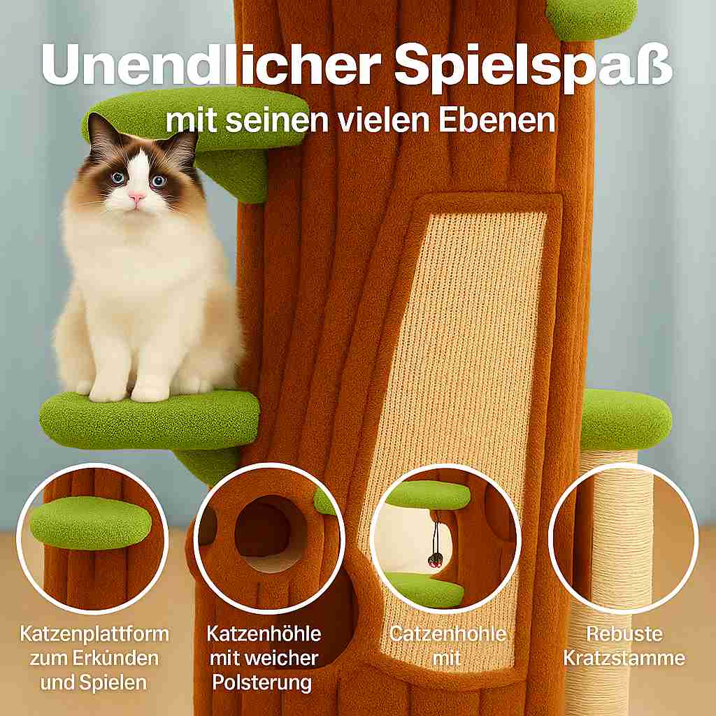Forest Climbing Tree® – Natürliches Design für Katzen