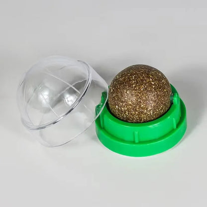 Katzenminze, Katzenwand-Aufklebeball, Kratzspielzeug, Leckerlis, gesund, natürlich, entfernt Bälle zur Förderung der Verdauung, Katzengras-Snack