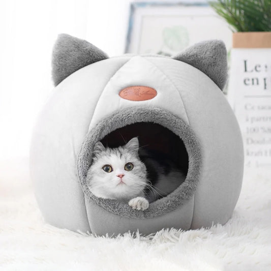 Neu Tiefer Schlafkomfort Im Winter Katzenbett Kleine Matte Korb Kleine Hundehausprodukte Haustiere Zelt Gemütliches Höhlennest Indoor Cama Gato