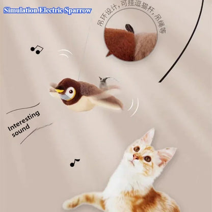 Interaktives Katzenspielzeug mit Katzenminze, elektrischer Pat Bird (mit Katzenminze), berührungsaktiviertes Quietsch-Plüschspielzeug für Hunde und Katzen, wiederaufladbar über USB 4,6 419 Bewertungen ౹